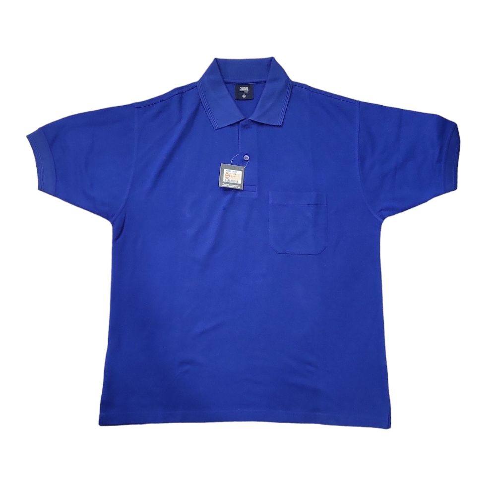 NWT Cantabil Italy men's navy blue polo shirt XL new